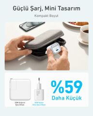 Anker Zolo 30W GaN USB-C Şarj Cihazı - Beyaz - A2698
