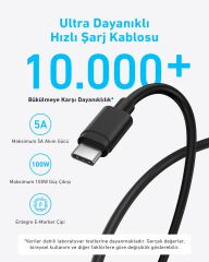 Anker 45W USB-C Şarj Cihazı + C Kablo Siyah-B2653