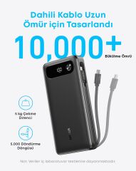 Anker 20000 mAh 87W USB-C Powerbank Siyah-A1383