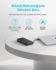 Anker 20000 mAh 87W USB-C Powerbank Siyah-A1383
