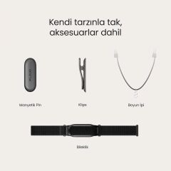 Plaud NotePin S AI Ses Kaydedici Siyah - PN0210